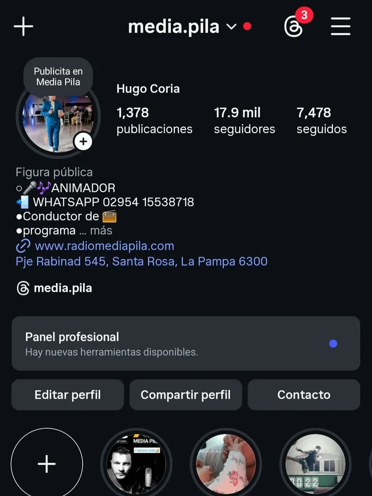 Publicidad en redes Media Pila